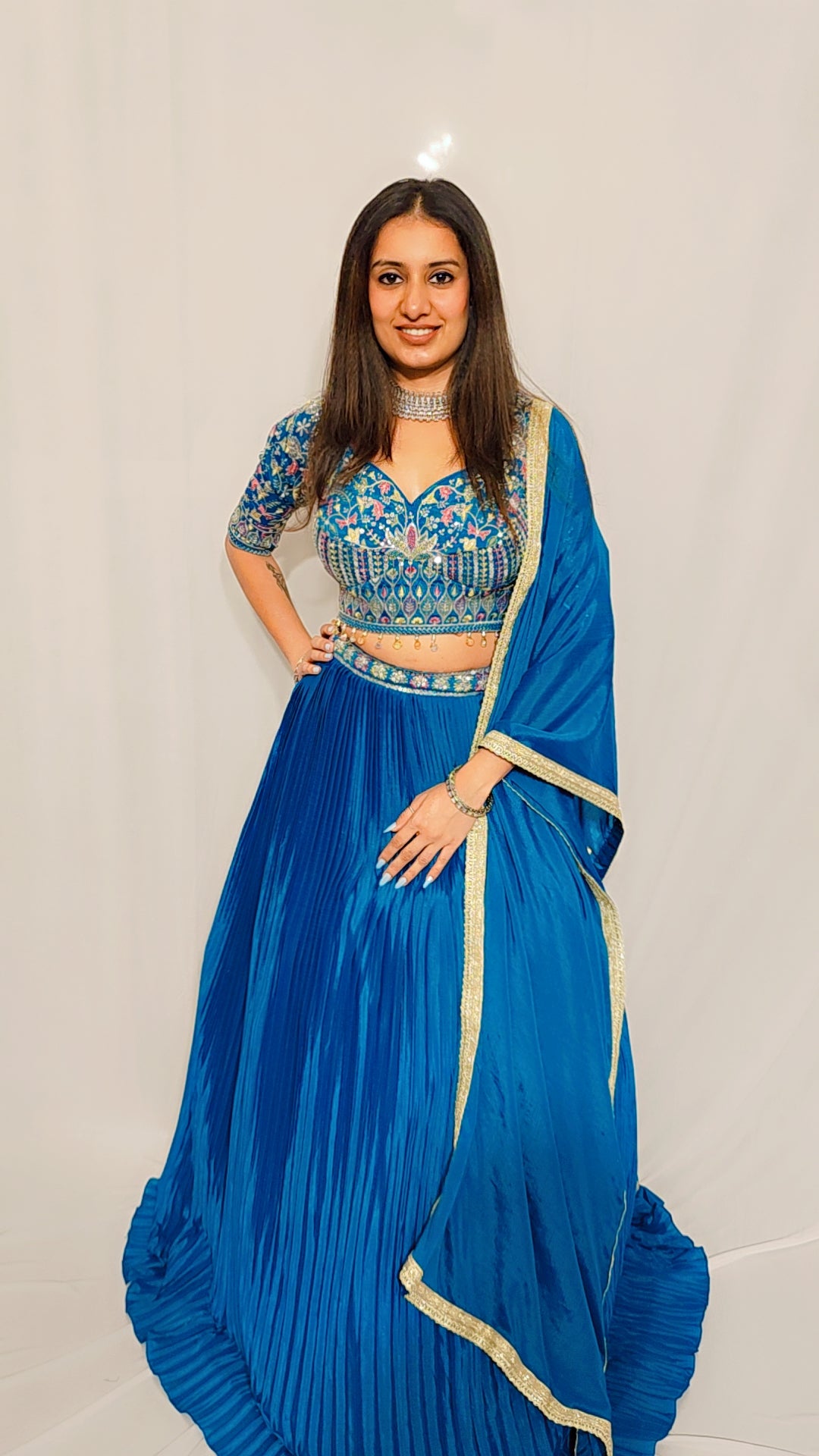 Teal Lehenga