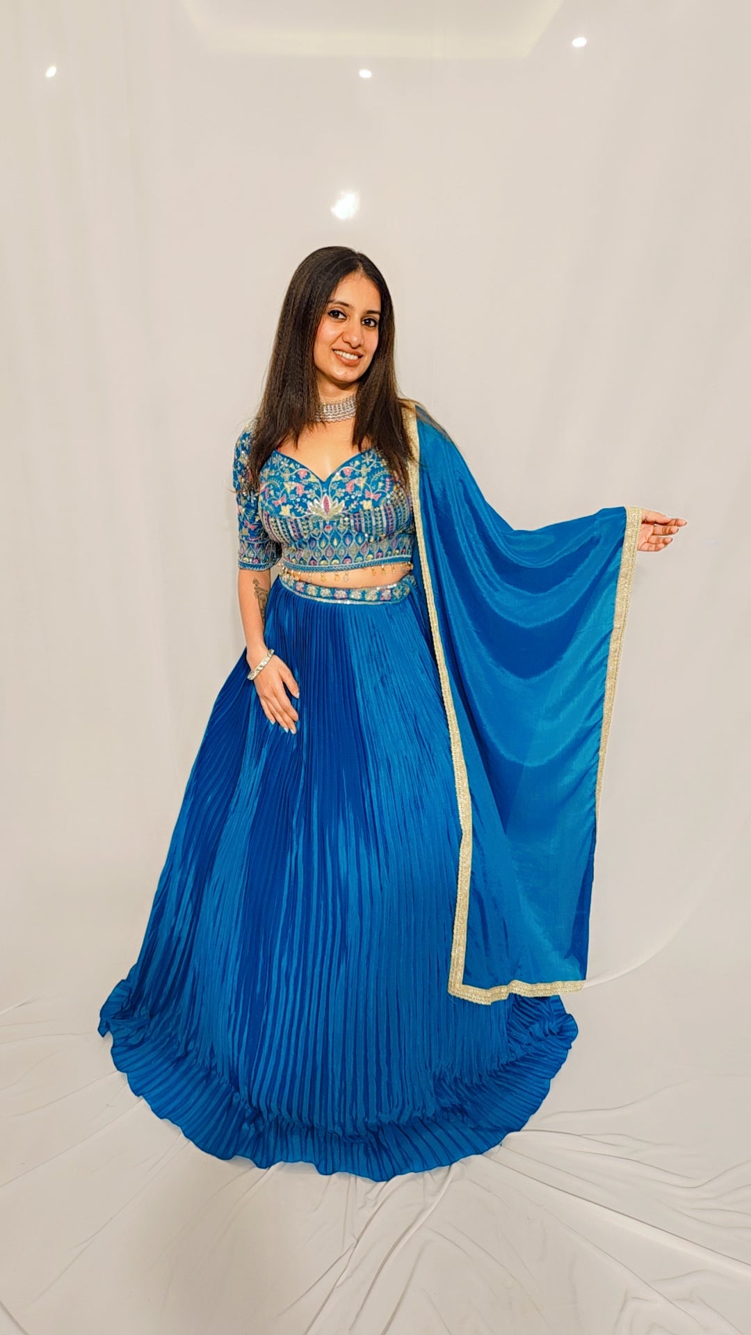 Teal Lehenga