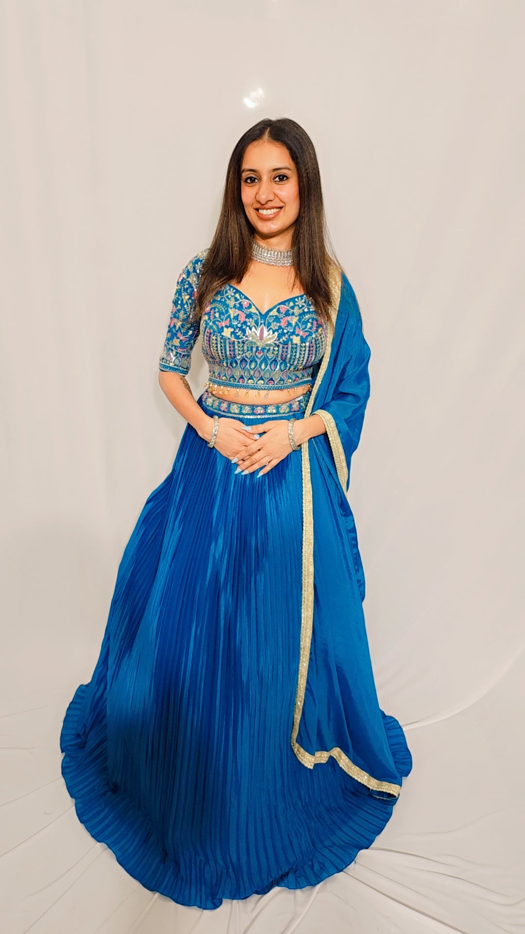 Teal Lehenga