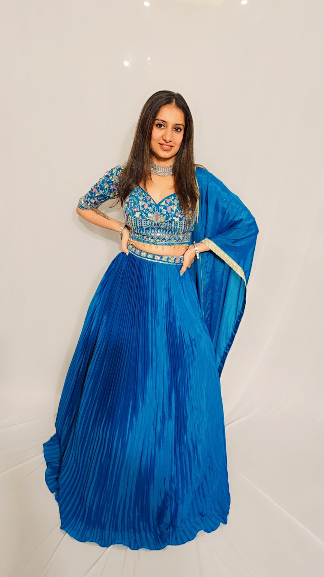 Teal Lehenga