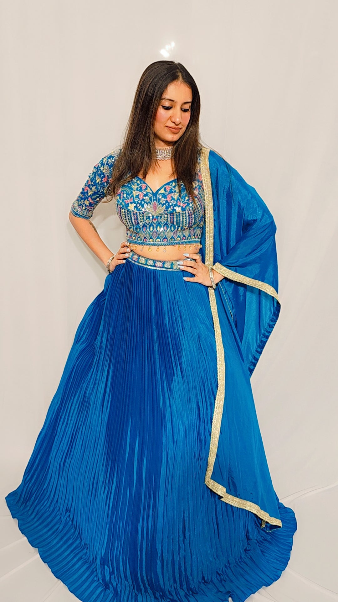 Teal Lehenga