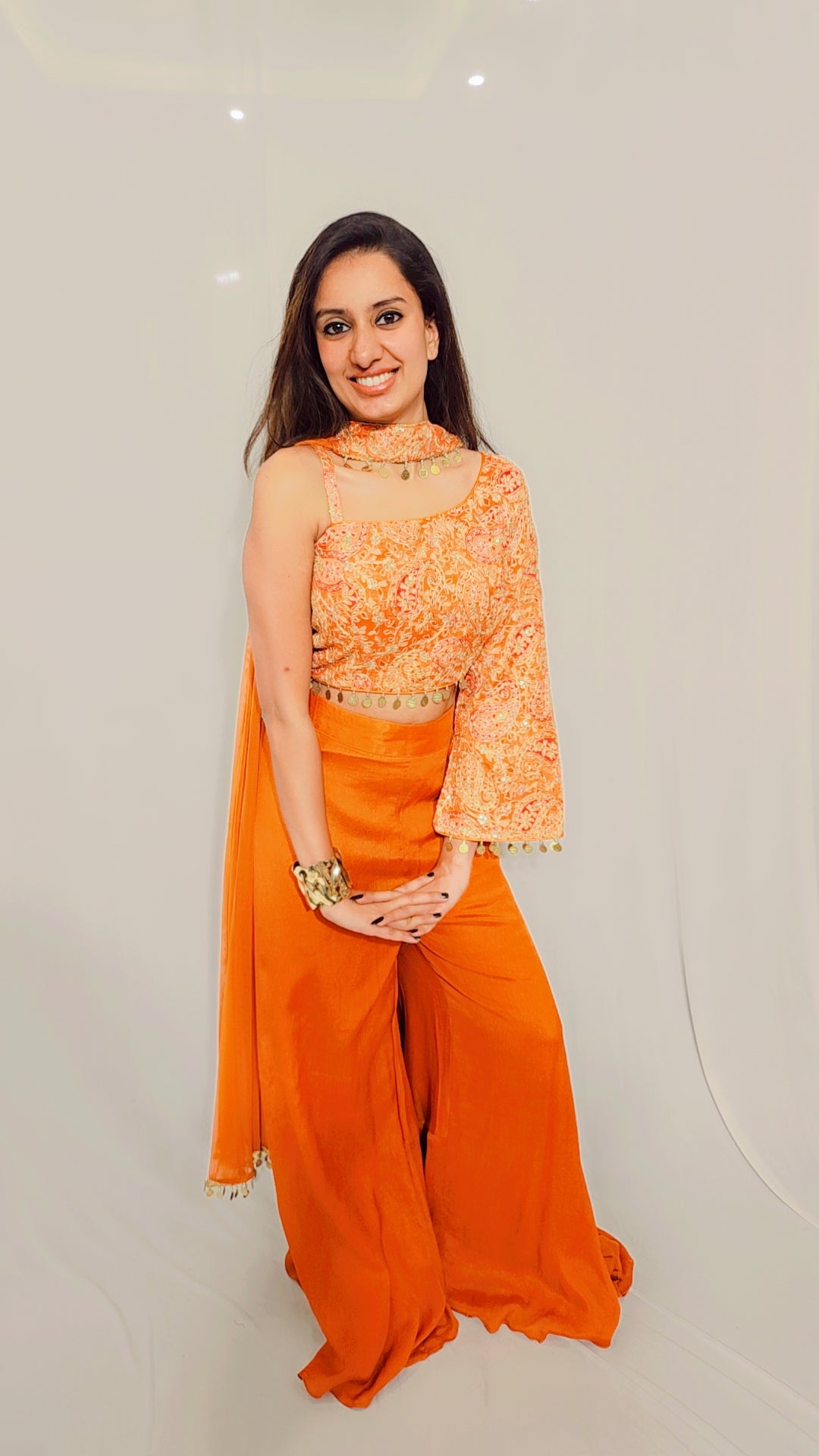 Rust Off Shoulder Set