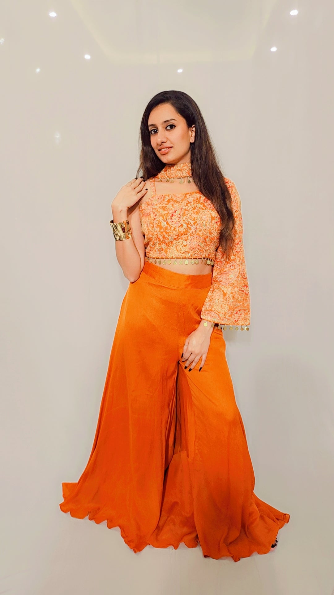 Rust Off Shoulder Set