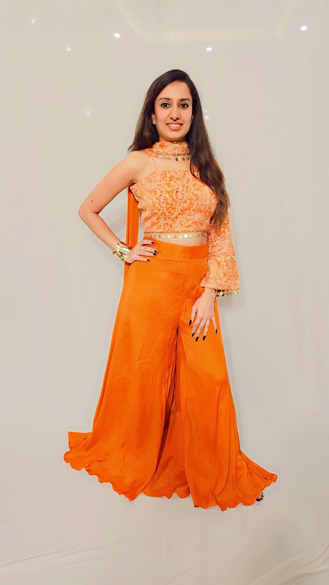 Rust Off Shoulder Set